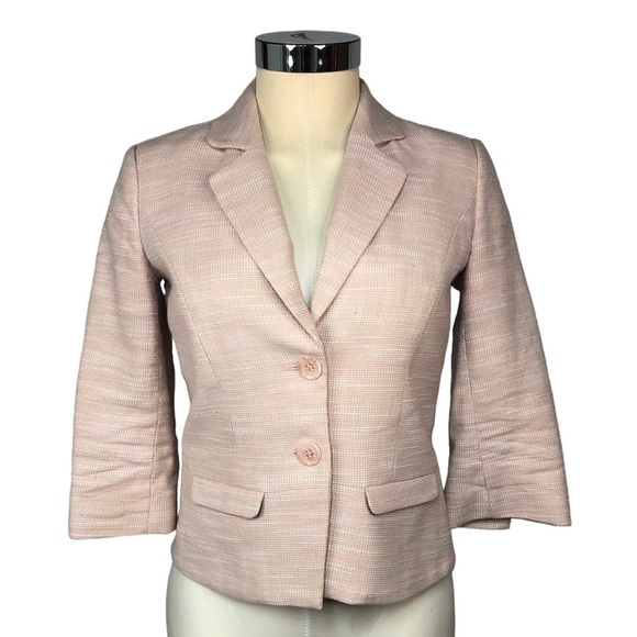 Pendleton Jackets & Blazers - Pendleton Women’s Jacket Tweedy Cropped Fitted 3/4 Sleeve Front Pockets Classic